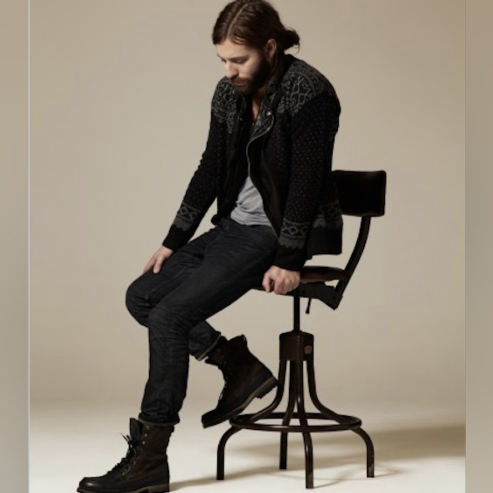All Saints Mix Horizon men's boots size 10 US / 9 UK / 43 EU suede+leather